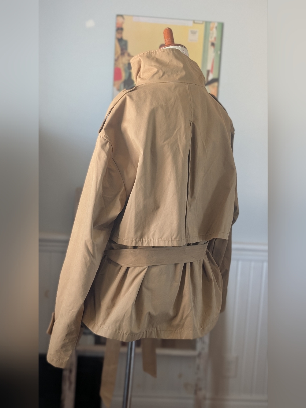 Zara Black Label  Brown‎ Belted Utility Jacket - Picture 5 of 8